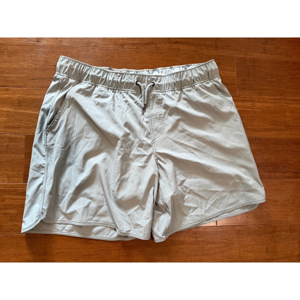 DRAKE Clothing Company Swim Trunks Mens Lined Shorts Gray Pockets